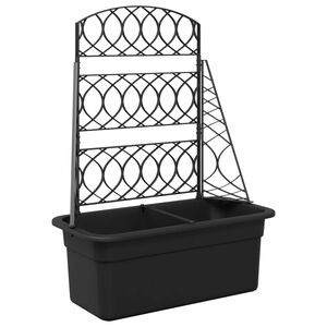vidaXL Re&scaron;etka za lončnice Antracit 58 x 29 x 78 cm PP