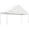 vidaXL Paviljon s streho bel 5,88x2,23x3,75 m polietilen