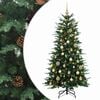 vidaXL Umetno Zložljivo Božično Drevo 150 cm 150 LED Toplo bela