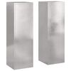 vidaXL Stojalo za rastline 2 pcs srebrna 24 x 24 x 75 cm