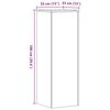 vidaXL Stojalo za rastline 2 kosa starinski les 33x33x100 cm inž. les