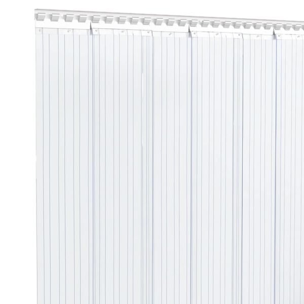 vidaXL Zavesa za vrata prozorna 200 mm x 1,6 mm 10 m PVC