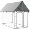 vidaXL Zunanji pasji boks s streho 200x100x150 cm