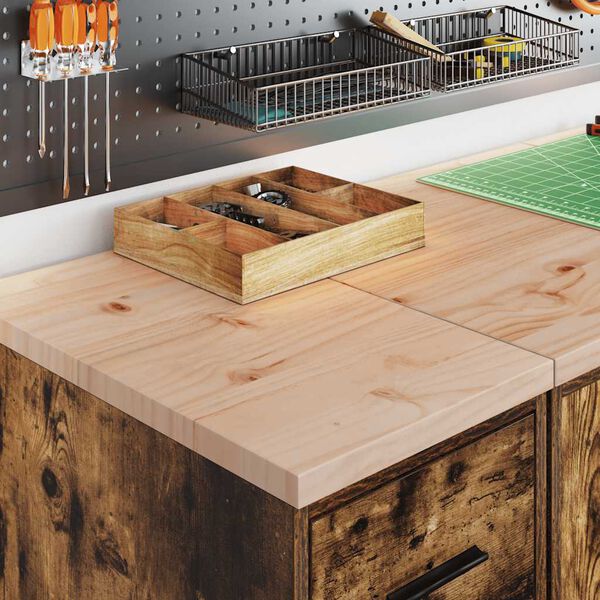 vidaXL Garažna omara za shranjevanje 30x51x85 cm trdna borovina