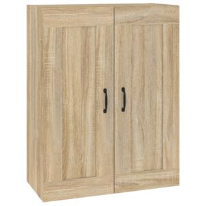 vidaXL Viseča stenska omarica sonoma hrast 69,5x32,5x90 cm