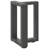 vidaXL Noge za klubsko mizico v obliki črke T 2 kosa antracitne 38x25x(42-43) cm jeklo