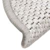 vidaXL Samolepilne preproge za stopnice sisal 15 kosov 56x17x3 cm