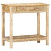 vidaXL Konzolna mizica 80x35x74 cm trden mangov les