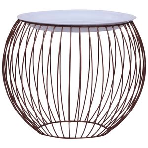 vidaXL Klubska mizica zlata &Oslash; 41 cm