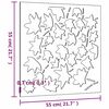 vidaXL Vrtna stenska dekoracija 55x55 cm corten jeklo javorjevi listi