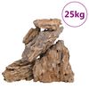 vidaXL Zmajev kamen 25 kg me&scaron;ane barve 10-30 cm