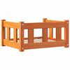vidaXL Ležišče za psa Voskast rjav 55 x 45 x 28 cm Masivno borovo les