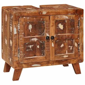 vidaXL Kopalni&scaron;ka omarica s polico Trden recikliran les in obdelan les