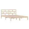 vidaXL Posteljni okvir 120x190 cm trden les