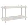 vidaXL Polična enota 2 nivojev 100 x 40 x 55,5 cm PP Bela