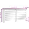 vidaXL Pokrov za radiator rjav hrast 175x20x82 cm inženirski les