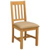 vidaXL Jedilni stol 2 pcs Masivno hrastovo les Bež 45 x 53 x 92 cm