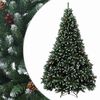vidaXL Umetno Zložljivo Božično Drevo 210 cm jeklo