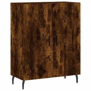 vidaXL Komoda dimljeni hrast 69,5x34x90 cm inženirski les