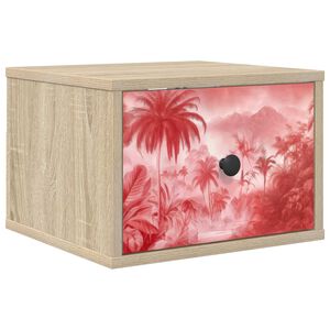 vidaXL Stenska nočna omarica AACHEN Sonoma hrast 36 x 33 x 25 cm
