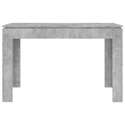 vidaXL Jedilna miza betonsko siva 120x60x76 cm iverna plošča