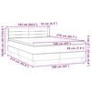 vidaXL Box spring postelja z vzmetnico temno zelena 160x210 cm žamet