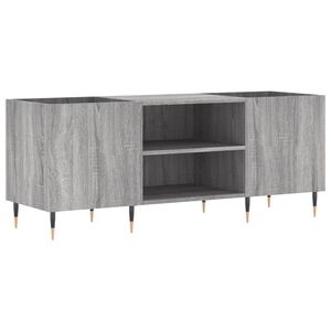 vidaXL Omarica za gramofonske plo&scaron;če siva sonoma 121x38x48 cm inž. les
