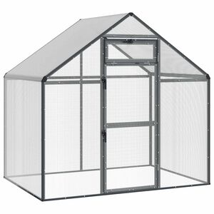 vidaXL Ptičnik Antracit 181,5 x 112,5 x 173,5 cm