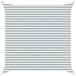 vidaXL Sončno platno Svetlo siva in bela. 4 x 4 m