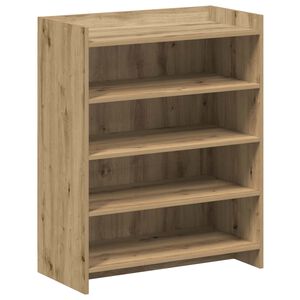 vidaXL Omara za čevlje 73,5 x 36 x 92 cm Inženirski les Artisan hrast