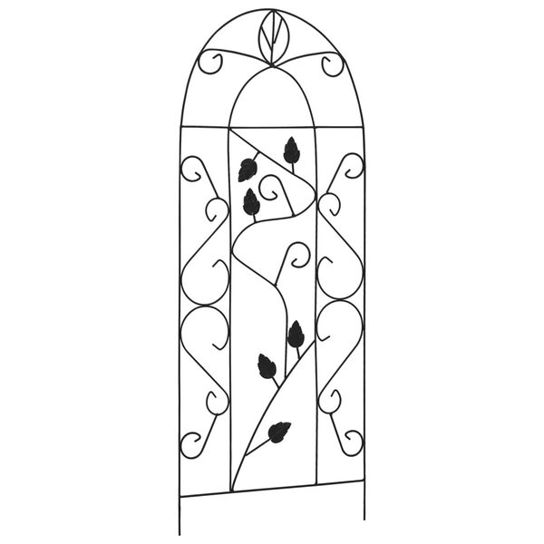 vidaXL Stojala za rastline vzpenjavke 3 kosi črna 40x100 cm železo