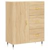 vidaXL Komoda sonoma hrast 69,5x34x90 cm inženirski les