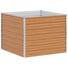 vidaXL Vrtna visoka greda Svetlo rjava 100 x 100 x 77 cm