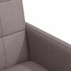 vidaXL Jedilni stoli s kolesi 2 pcs Taupe 58 x 65 x 94 cm blago