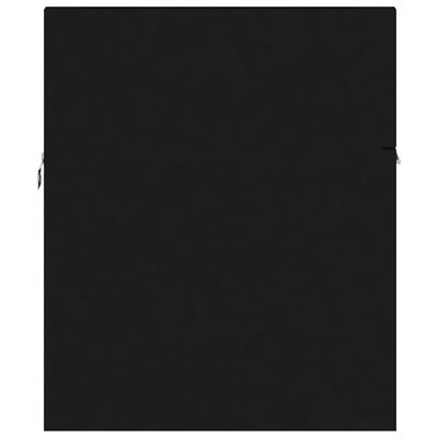 vidaXL Komplet kopalniškega pohištva črne barve iverna plošča