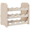 vidaXL Stojalo za vino 43x25x37 cm trdna borovina