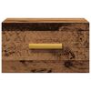 vidaXL Stenska nočna omarica starinski les 35x35x20 cm