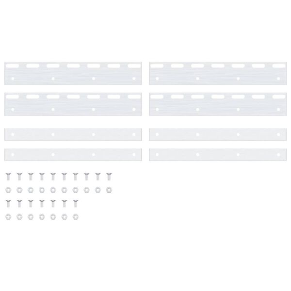 vidaXL Vezne plošče 4 kosi srebrne 28 cm nerjaveče jeklo