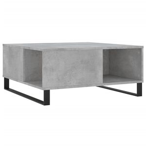 vidaXL Klubska mizica betonsko siva 80x80x36,5 cm inženirski les
