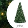 vidaXL Božično drevo z dekorativnimi lučmi Zelena 400 cm PVC