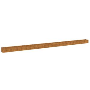 vidaXL Vrtna visoka greda 960x50x36 cm corten jeklo