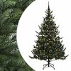 vidaXL Umetna božična jelka z bučko 180 cm 300 LED Toplo bela