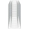 vidaXL Visoka greda gabion pocinkano jeklo 180x50x100 cm