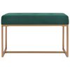 vidaXL Klop 80 cm zelen žamet