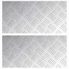 vidaXL Stopnice 2 kos 40 x 20 cm srebrna Aluminij Pravokotna