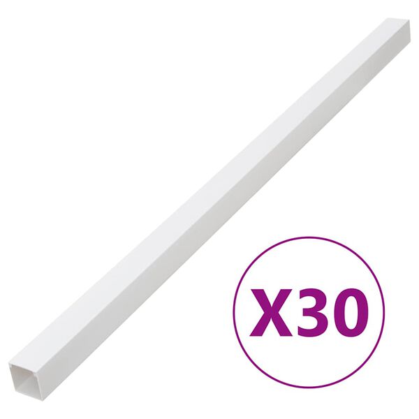 vidaXL Kabelska cev 33x33 mm 30 m PVC