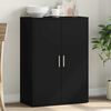 vidaXL Komoda črna 60x31x84 cm inženirski les