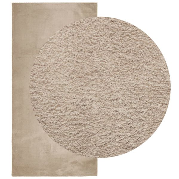 vidaXL Preproga HUARTE kratka vlakna mehka pralna peščena 100x200 cm