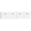 vidaXL Stenska omarica 2 kosa bela 80x35x36,5 cm konstruiran les