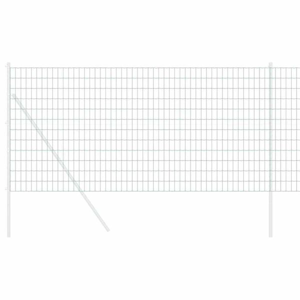 vidaXL Evropska ograja Zelena 0.4 x 10 m PVC prevlečen železo